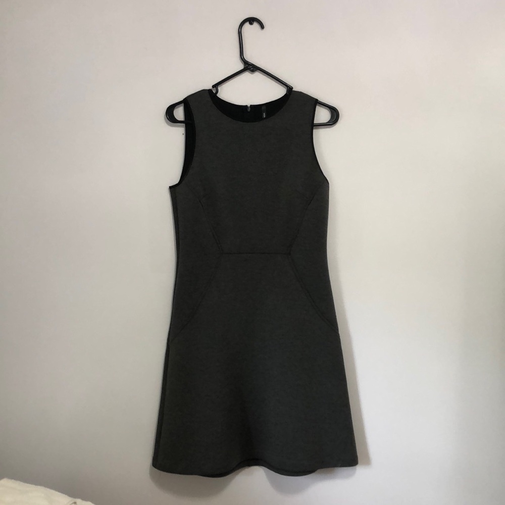 Andrew Marc New York Scuba Dress, Gray, 8